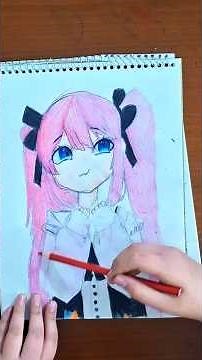 Fantasy Anime Girl Drawing ✨ | Colored Pencil Magic #drawing #anime