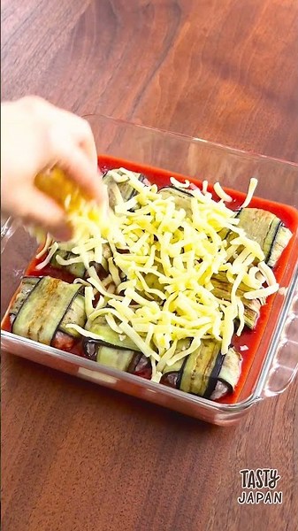 【なす、折りたたんだら全員秒で完食】とろけて消えるの早すぎ / Eggplant Lasagna