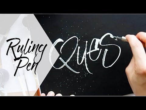 Ruling Pen Calligraphy - Beginner Skillshare Tutorial
