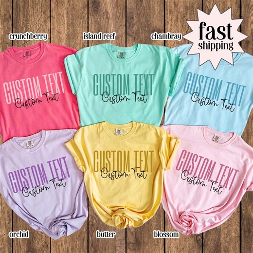 Custom Text Comfort Colors Shirt Teacher Back to School Shirt Matching Team Tshirt Personalized Name Tee Christmas Gift for Teacher - Etsy