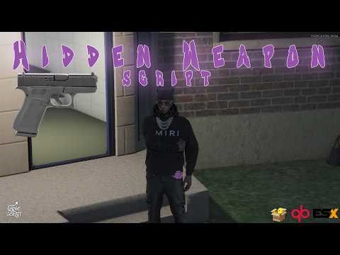 [FiveM] Weapon Hide (Qbcore/ESX) | Script