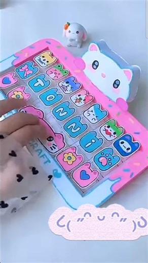 Diy paper keyboard #diy #papercraft #keyboard #cute #viral #youtubeshorts