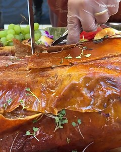 50K views · 487 reactions | Had the CRISPIEST whole roasted pig  courtesy of Lolas By MFK for the King's Hawaiian Taste of Aloha, was perfectly succulent too  | Foodbeast | Facebook