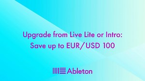33K views · 38 shares | Save up to EUR/USD 100 on your upgrade from Live Lite or Intro – only until March 18. Experience Live’s full creative capabilities – unlimited tracks and scenes, extra Packs, plus all the latest instruments, sounds and effects that come with Live 10 Standard or Suite. Visit our shop for details: bit.ly/39odY7o | Ableton | Facebook