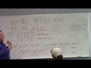 Applied Linear: matrix arithmetic, fun with standard basis and multiplication, 8-26-25 part 2