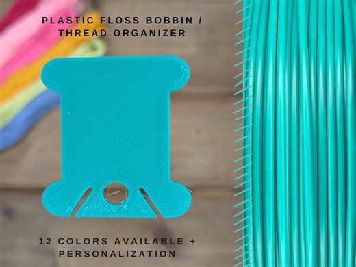 Thread Organizer, Plastic Bobbin, Floss Organizer, Cross Stitch Organization, 3D Printed Bobbin, Embroidery Floss Holder, Personalize Bobbin - Etsy