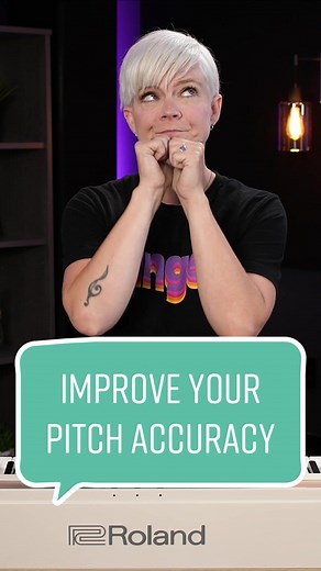 Improve pitch accuracy AND reduce tension. Win win! #vocaltechnique #singingtips #vocalhealth #pitch