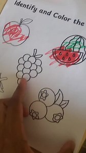 Identify & Color the Fruit Worksheet | Preschool Coloring Page | Kindergarten Learning Printable | Homeschool Activity PDF - Etsy Canada