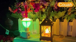 1 Pack Multi-Color Christmas Bubble Light Night Lights,2 Vintage Bubble Light Bulbs with Multicolor Liquid 5W C7/ E12 Candelabra Base Swivel Plug-in Base,White