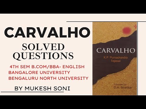 Carvalho : Questions & Answers