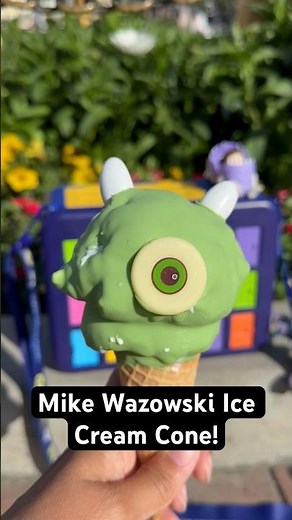 Cute Mike Wazowski Ice Cream for Pixar Fest! // Disneyland