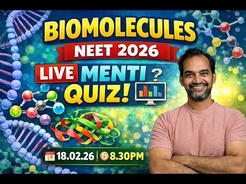 Biomolecules NEET 2026 🔴 Live Menti Quiz | NCERT Most Expected Questions