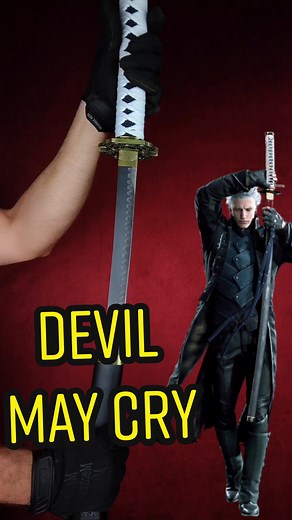 ⚔️🔥 La Katana de Vergil - Devil May Cry 🔥⚔️ 🔥 La puedes adquirir en nuestra web 💪😉 espadasymas.com 🔥 ¿Que os parece esta maravilla? #devilmaycry #devilmaycry5 #vergil #devilmaycry3 #katana #sword #espada #espadas