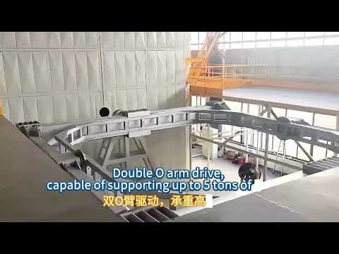 Yingchuang Roto CS-2A-8500 Shuttle Rotomolding Machine of O-arms Used for large-scale rotomoldingpro