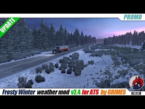 ATS (1.32) | "Frosty Winter Weather Mod" v2.4 (for ATS) by Grimes - review