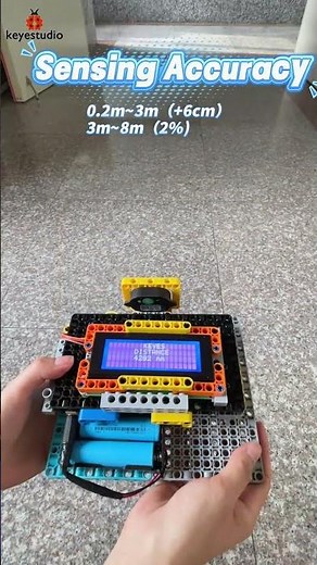 🐞DIY Laser Rangefinder-Measure Anything Instantly with This Sensor #shorts #arduino #keyestudio #diy
