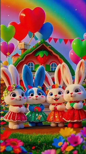 Cute Rabbit Story 🐇 | Funny Bunny Cartoon for Kids | Rabbit Animation Video🐰🐇