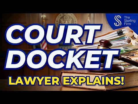 🏛️ The Court DOCKET Is Important | Lawyer Explains! #court #law #lawyer
