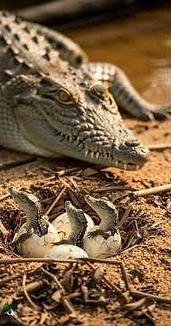 “Crocodile Daily Life in African Jungle & Savannah”