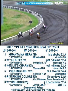 61K views · 817 reactions | 2015 "PCSO MAIDEN RACE" 2YO..  #ThrowbackRace #SLLP | Karera DIARY | Facebook