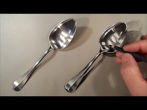 Realism Challenge #1 How to Draw Spoon - Cool Realistic Drawing