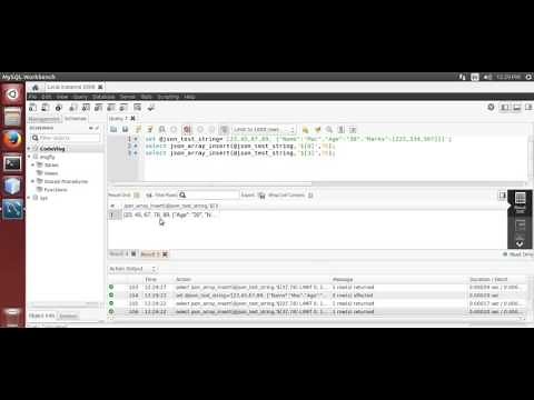 MySQL 5.7: Insert values in JSON array using MySQL