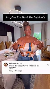 Strapless bra hack for my ladies with big boobs. Drop a ❤ if this helps Know someone who could use this? Share this post with them! | The Lingerie Depot