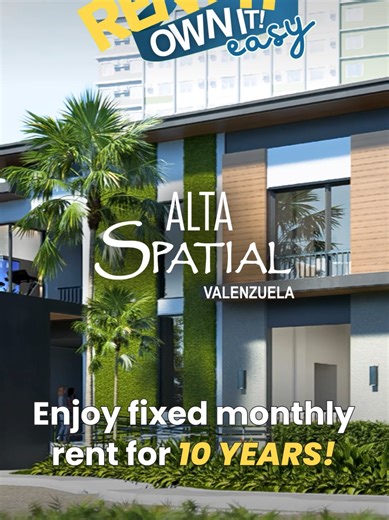 ‼️LITERAL NA RENT TO OWN BA HANAP MO?‼️ 📍Alta Spatial Valenzuela 📍 Secure your bright future while renting. 💡🚪 Choose a rent-to-own condo unit in Alta Spatial, a vibrant community at the heart of Valenzuela City! ✅100% RENT GOES TO OWNERSHIP ✅FIXED MONTHLY RENT for 10YRS ✅0% INTEREST ✅MOVE IN WITHIN 30 DAYS ❌NO BANK DOCUMENTS NEEDED 🔸MAY UPTO 20% DISCOUNT PA Project: Alta Spatial Valenzuela 📌applicable for available and existing 2br and 3br RFO units Make your rent work for you. 😉👌 Other