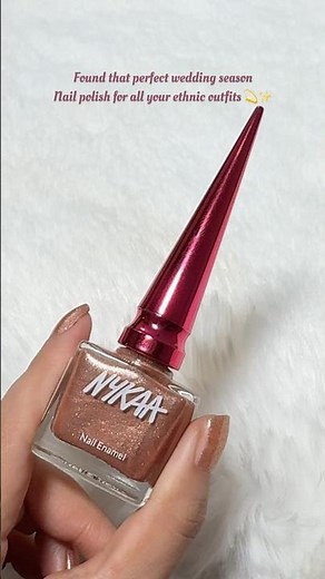 Found the perfect nail paint for wedding season 💫