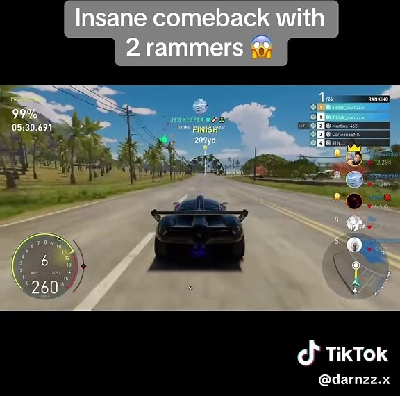 Insane Comeback with 2 Rammers at Grand Race