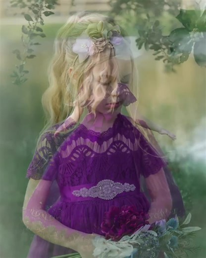 Lace Tulle Flower Girl Dress | Baby Girl Formal Dress, Toddler Special Occasion Dress, Party Dress, Boho Flower Girl, Rustic Wedding Dress 4 - Etsy