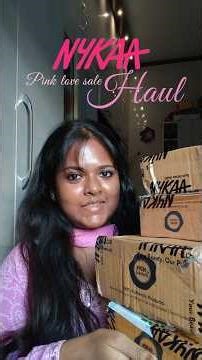 nykaa pink love sale haul 🛍❤️ 📦 #haul #nykaahaul nykaa pink sale | nykaa pink love sale 2026 #shorts