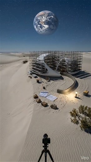 Luxury Futuristic House Built on the moon ☀️ | AI Sci-Fi Home Transformation #luxurylivingroom