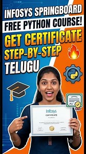 😱 Students కోసం FREE Python Course | Infosys Springboard #Shorts