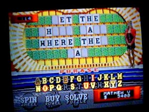Wheel of Fortune Sega CD Run Game 4 Part 1