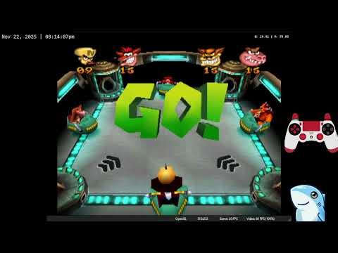 [Twitch VOD] Crash Bash - Cortex Any% Playthrough Part 1 (feat. RetroAchievements)