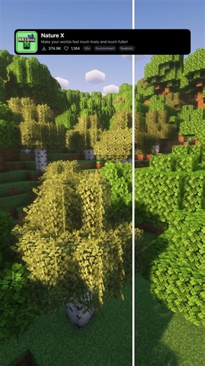 Nature X: Best Floral Minecraft Texture Pack #minecraft #texturepack #shorts #mc