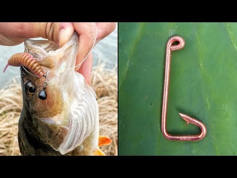 How to make fishing hook and line | Fishing hook diy | Pina Kong