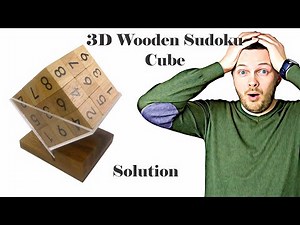 3D Wooden Sudoku Cube from Winshare Puzzles - Solution