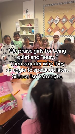 We don’t mean to do it. But when girls are praised for being quiet and easy, they often learn to swallow their voice. Speaking up is a skill. And like any skill, it has to be practiced in safe spaces.@HerTruSelf #parentsoftiktok #momsoftiktok #fyp #explorepage✨