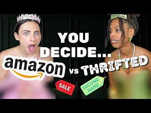 LAST MIN HALLOWEEN COSTUME 👑 🐸 Can You Thrift Princess Dresses in 30 Minutes?!