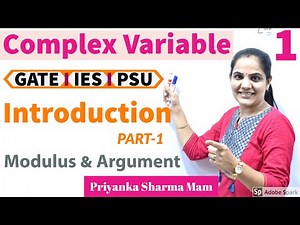 Complex Variables Part 1 | Engineering Mathematics for GATE ESE PSUs by Priyanka Sharma Ma'am