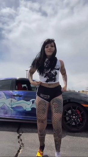 Marrissa Cloutier on Instagram: "This is such an old video 😂 I had just gotten the type r back from it being wrapped and was still trying to get the hang of driving it. For like a year I could only drive the car without shoes because for whatever reason I would consistently stall while wearing shoes 😂"