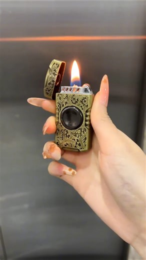 Mini fidget spinner with open flame #lighter #stressrelieftoy #lightergiftforboyfriend #trend