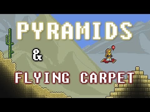HOW TO FIND A PYRAMID & FLYING CARPET (Terraria Guide / Expert)