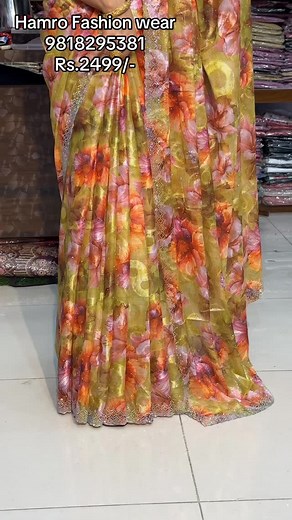1.4K views · 2K reactions | Premium Collection Japanese chiffon Sari worldwide delivery available). 9818295381 9847612612Visit our shop at Lotse mall 1st floor shop no XB16Gongabu New Buspark worldwide delivery available). 9818295381 9847612612Visit our shop at Lotse mall 1st floor shop no XB16Gongabu New Buspark #9818295381 #hamrofashion #hamrofashionwear #sari #bridalcollection | Hamro Fashion Wear | Facebook