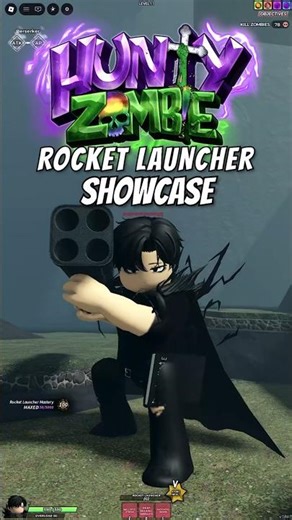 Rocket Launcher Showcase #roblox #huntyzombie #huntyzombies