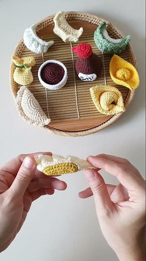 Crochet Dumpling | Chinese Dumplings | Amigurumi Tutorial | SpringDay DIY