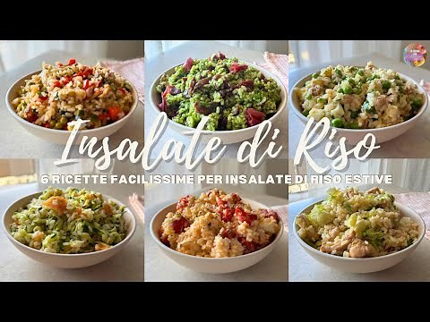 INSALATE DI RISO ESTIVE 2025 🏖️ - 6 RICETTE SFIZIOSE E FACILI PER LE TUE INSALATE DI RISO ESTIVE