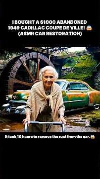 I BOUGHT A $1000 ABANDONED 1949 CADILLAC COUPE DE VILLE! 😱 (ASMR CAR RESTORATION)